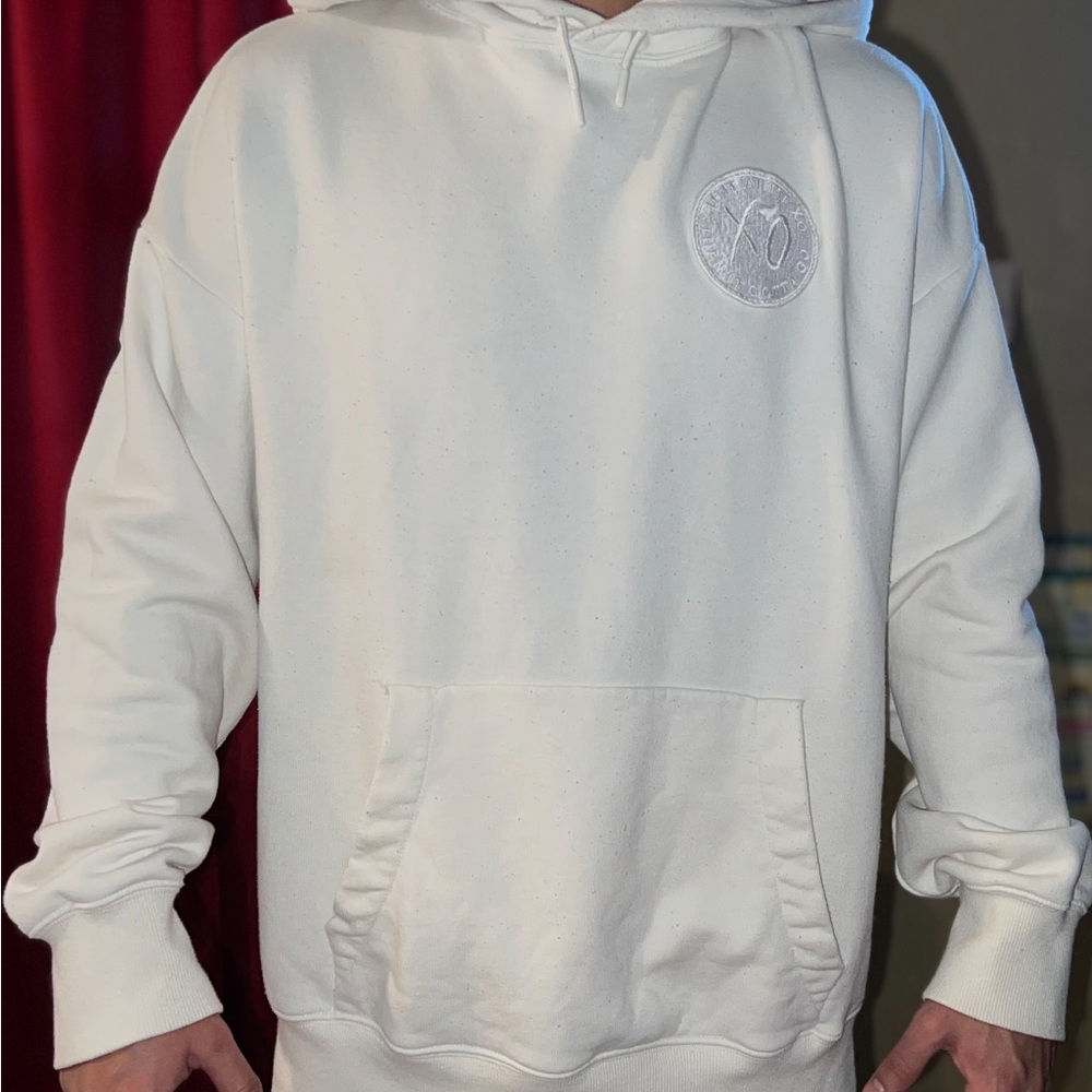 The Weeknd H&M white hoodie collab rare